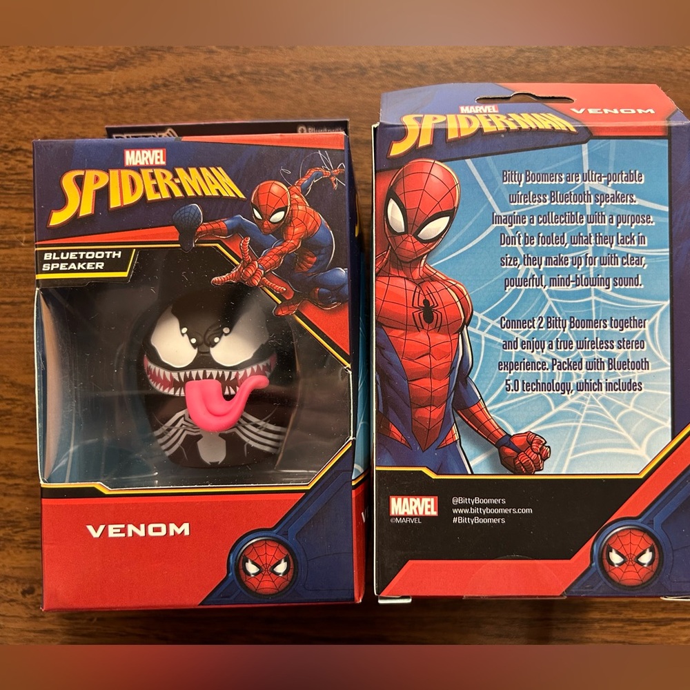 Bidi boomer Spider-Man venom wireless speaker.